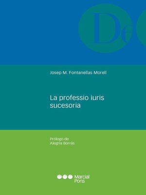 cover image of La professio iuris sucesoria